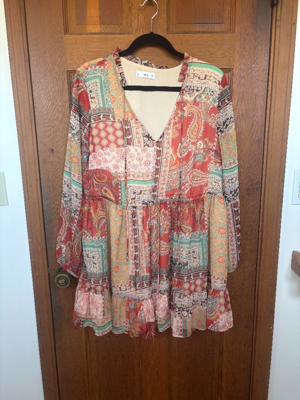 Mango Paisley Mini Dress